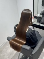 ベル 新宿店(Vel) 癖毛/暗髪ダークグレー/オリーブグレー/グレージュ/美髪縮毛矯正
