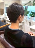 グレージュ 透明感 ショートカット 髪質改善トリートメント