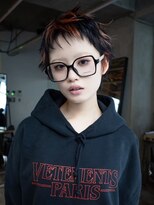 ギークス(GEEKS)&nbsp;【GEEKS渋谷】オン眉ベリーショート/デザインカラー/バズカット