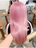 ラベンダーピンク ベビーピンク 透明感カラー ケアブリーチ