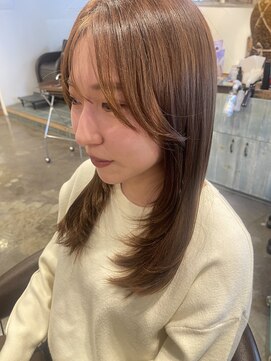コーエン(coaen) くすみベージュのロングレイヤー