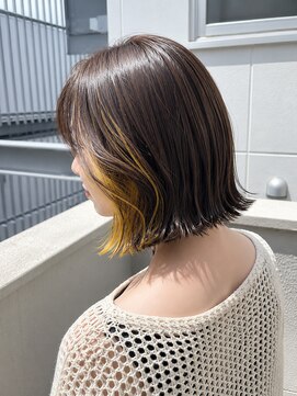 エストアール フクオカ 福岡博多店(est-r. Fukuoka) インナーカラー/イヤリングカラー/切りっぱなし/博多