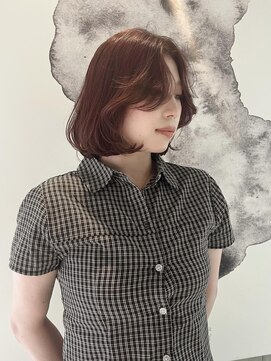 バロンフェム(baLon.fem) 【stylist AMI】レッドブラウンボブ