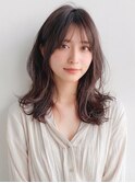 髪質改善カラー艶髪ココアブラウンくびれレイヤー夏カラー