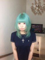 キイ 原宿 表参道(K.e.y)&nbsp;シャギーレイヤーシャギーカットハイトーン