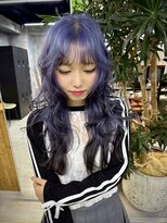 イリス 心斎橋(.elice)&nbsp;セミロングアンブレラカラーミニウルフショートウルフ前髪50代
