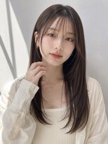 ノア(NOA) 【NOA】韓国風ロングレイヤー顔まわりレイヤーシースルーバング