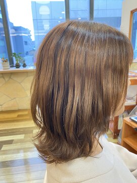 ルアージュ 調布店 ウルフ×くびれミディ[カラー/ハイライトカラー/調布]