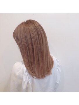 アニータバイガネイシャ(Aujua anita by ganesha) ナチュラル可愛い☆ピンクベージュ#髪質改善#長浜#ブリーチ