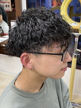 オムヘアー (HOMME HAIR) 【HOMME HAIR】 ツイストスパイラルパーマ スタイル