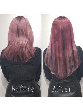 あるじゃんすー 仙台店 ピンクラベンダーxローライト#シールエクステ#大人かわいい#仙台