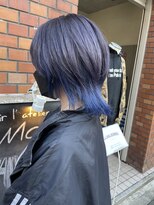ヘアアトリエコモノ(hair l'atelier KoMoNo) 【2bleach】パープルシルバー×クリアブルー