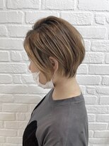 デイジー インデックスヘア 大島店(DAISY index hair)&nbsp;大人可愛い前髪ありひし形耳掛けクールショートボブ20代30代40代