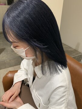 ルーツ(ROOTS) ブリーチあり/ネイビー×ホワイトグレー