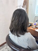 ヘアーサロン 6(hair salon) 白髪ぼかし　前回のハイライト履歴いかしたグラデーションカラー