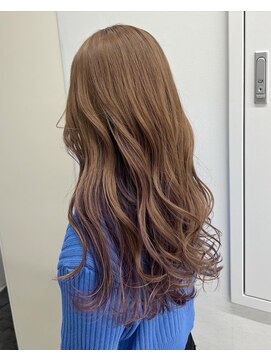 イース バイ アンブルリュクス 北千住(Ease by amble luxe) フレンチガーリー エギョモリ くすみブルー グレーベー