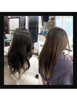 クラン ヘアーアンドスタジオ(CLAN hair & studio)&nbsp;ハイトーンエクステブリーチインナーミルクティーベージュ