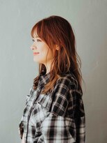 フランズ いわき(FLUNS)&nbsp;黒髪/グレーベージュ/レイヤーロング/前髪パーマ/いわき市