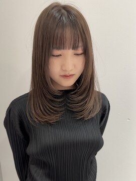 ヨーク(YOKE) 【YOKE】20代30代ミルクティーアッシュ顔まわりレイヤー