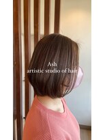アッシュ アーティスティック スタジオ オブ ヘア(Ash artistic studio of hair) 縮毛矯正×ボブ