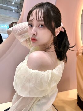 グロー 大宮(GLROW) 韓国風 顔まわりカット レイヤー 小顔効果