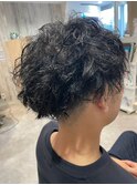 ヘアセット簡単パーマ ニュアンスパーマ 波巻きスパイラル