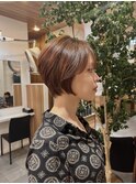 乾かすだけでまとまるひし形ショート＊ショートボブ
