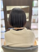 切りっぱなしボブ