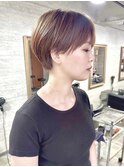 ショート似合わせカットメルティカラー簡単スタイリング