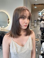 ソル ジングウマエ(SOL JINGUMAE) 顔まわりレイヤー/ミルクティー/ハッシュカット