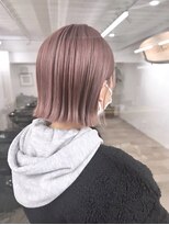 モアナ バイ ヘッドライト大宮店(Moana by HEADLIGHT)&nbsp;Moana【大宮】#ボブ#ピンクベージュ#ケアブリーチ#ミニボブ