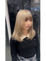アッシュ 新杉田店(Ash)&nbsp;ミルクティーハイトーンカラー×レイヤーカット