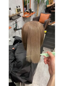 シールドヘアー 沖縄 新都心(C'LD Hair) ミルクティーベージュカラー/那覇美容室/おもろまち美容室