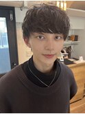 黒髪/マッシュ/韓国/パーマ