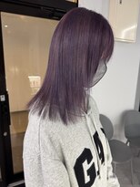 ナンバー 竪町(number+)&nbsp;透明感抜群♪20代30代ダブルカラーブリーチオディープラベンダー