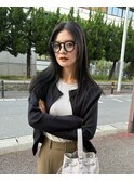 〔木村美容店〕　グレージュカラー　赤味除去カラー