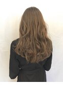 ルーズウェーブ×レイヤーカット×アプリコットオレンジ