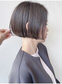 【morio 原宿】ミニボブ　ストレート　グレージュ