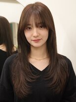 ノイカーム(noi Calm) 髪質改善トリートメントミルクティーベージュカラーくびれヘア