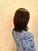 オン キャナルシティ博多前店(on)&nbsp;【吉井伍克】ミディアム/外巻きボブ/艶カラー/くびれヘア/博多