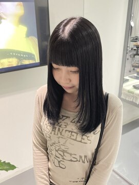 レフ(LEF) ブラックシルバー/顔レイヤー/暗髪