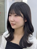 ビューブルー 亀戸錦糸町(VIEW BLUE) ◎小顔前髪顔まわり暗めカラーくびれロングミディアム