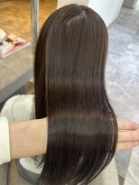 ラビス 浦和(Lovis)&nbsp;オリーブグレ／小顔に見せるヘア／ココアベージュ/黒髪カタログ