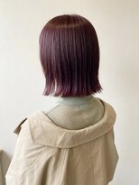 ダスク 武蔵小杉(dusk)&nbsp;【透明感×暖色】カシスピンクのぷつっとミニボブ