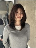 レイヤーカット 韓国レイヤー ハッシュカット 新宿