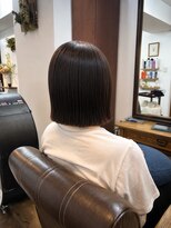 ヘアーサロン ラフリジー(Loufreasy)&nbsp;乾かすだけでまとまる◎ぱつっと顎下3センチボブ