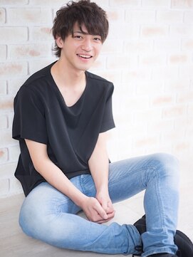 エスヘアー 名古屋 金山(es hair) 20代30代40代メンズビジネスツーブロックアッシュブラック