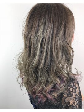 アヴァンス 江坂店(AVANCE.) ほつれロンググラデーション風インナーカラー《星野良太》