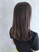 ムウ 難波(MOU)&nbsp;ハッシュカットフルバング似合わせカットレッドブラウン20代30代