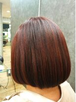 ラピッシュ Lapish桜田店&nbsp;〈ラピッシュ桜田店〉チェリーブラウン 小顔マッシュショート
